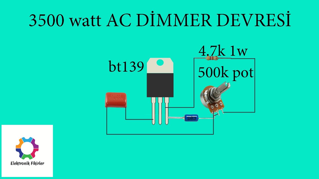 AC DİMMER DEVRESİ NASIL YAPILIR?..