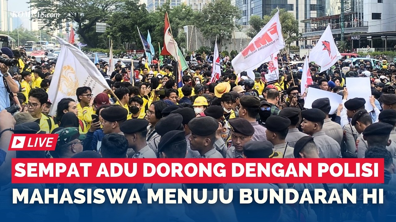 🔴BREAKING Suasana Mahasiswa Demo, Tuntut Turunkan Harga BBM dan Setop MBG