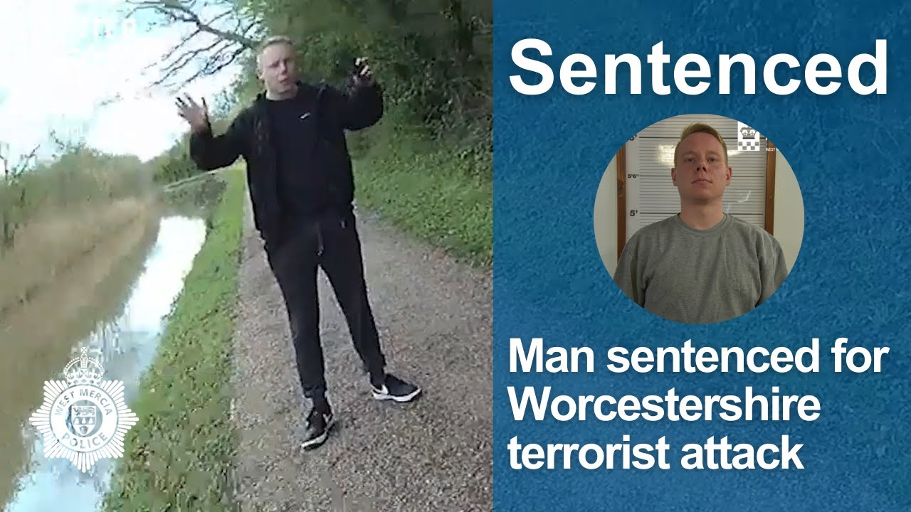 Callum Parslow jailed for Worcestershire terrorist attack | The moment he was arrested