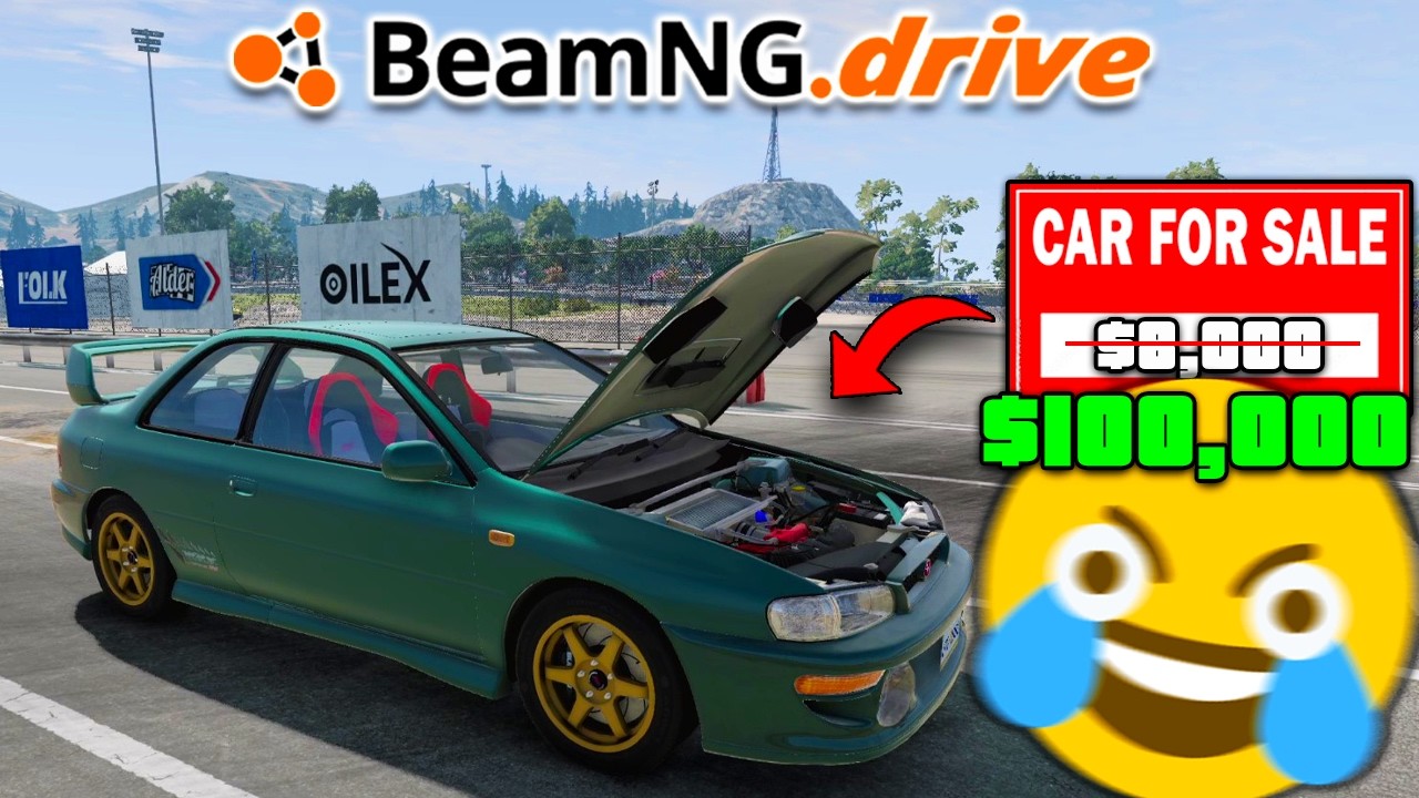Режим карьеры в BeamNG RLS, но я покупаю машины и обманываю людей...