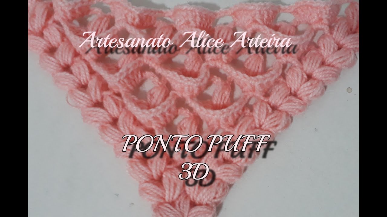 PONTO PUFF 3D -TRIÂNGULO