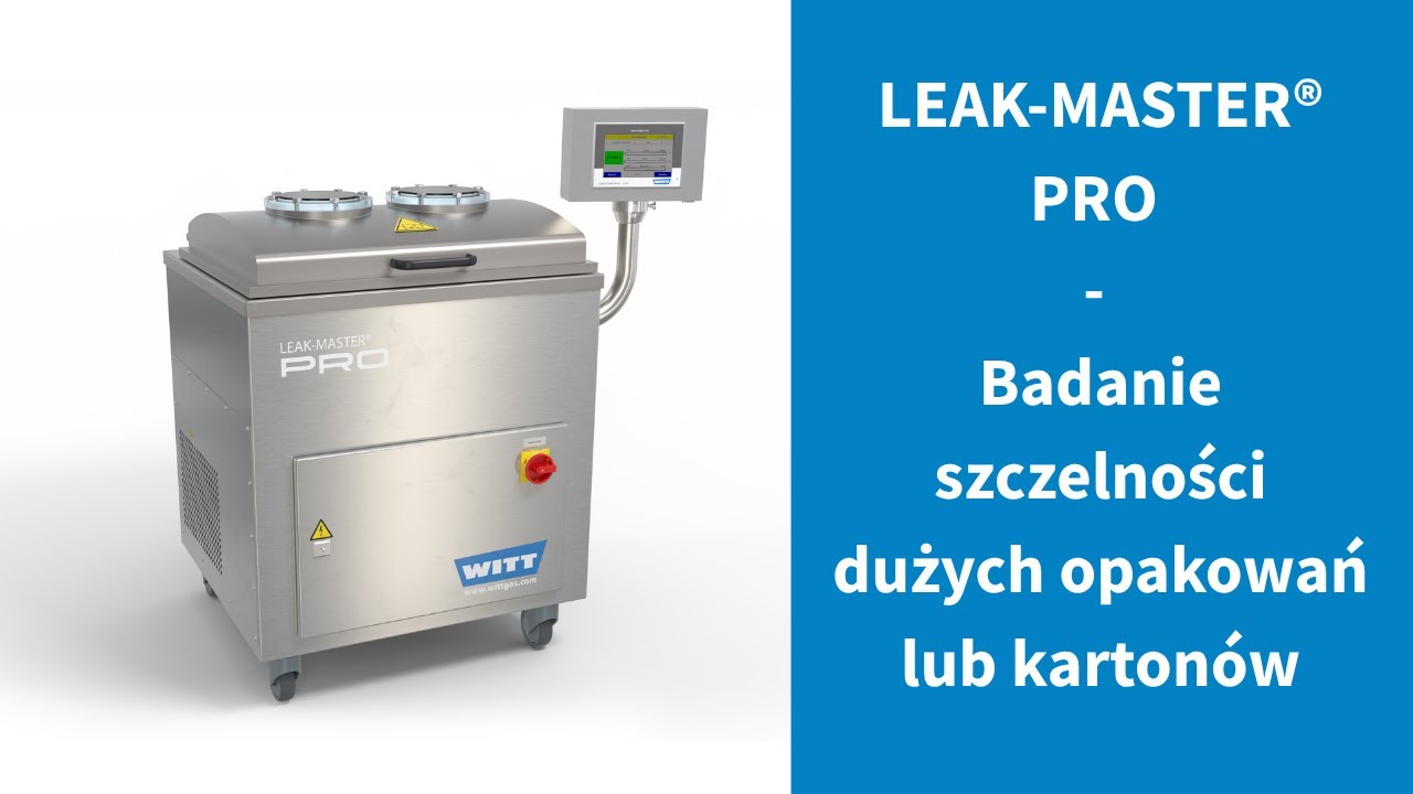 LEAK-MASTER® PRO: Szybkie i niezawodne wykrywanie nieszczelności w dużych opakowaniach