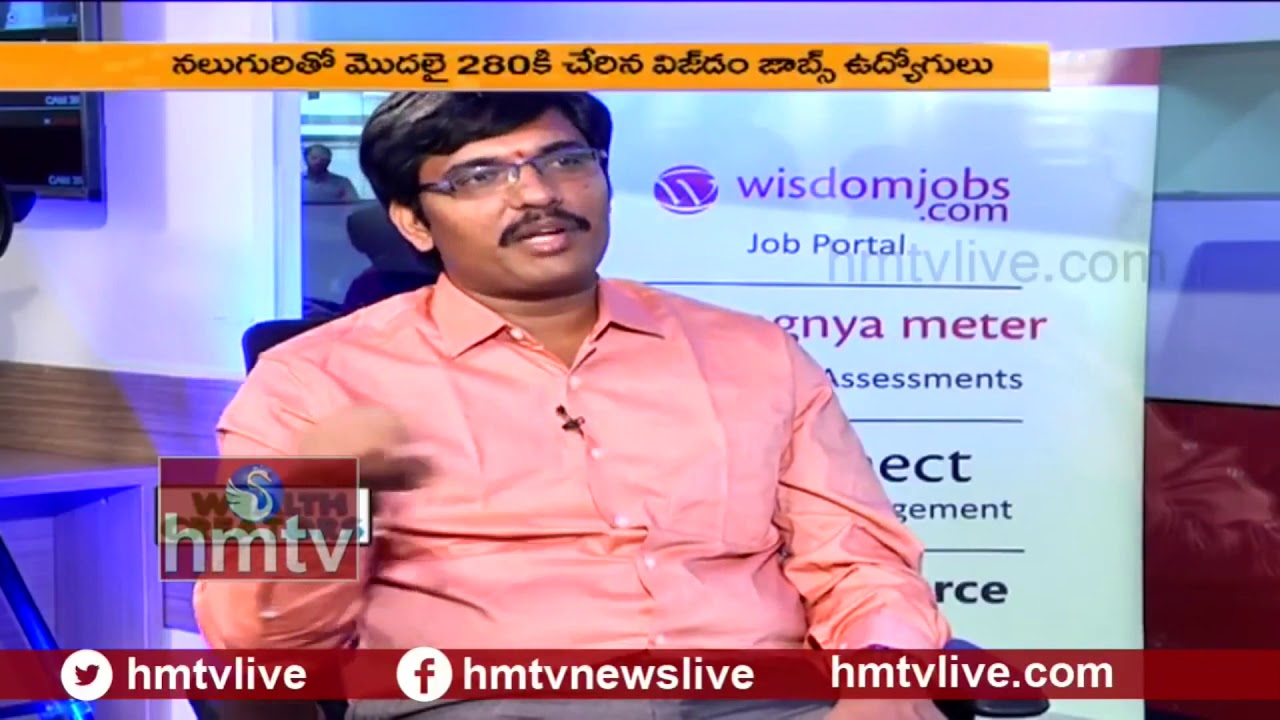 Ajay Kolla CEO & founder Wisdom jobs - Interview on hmtv