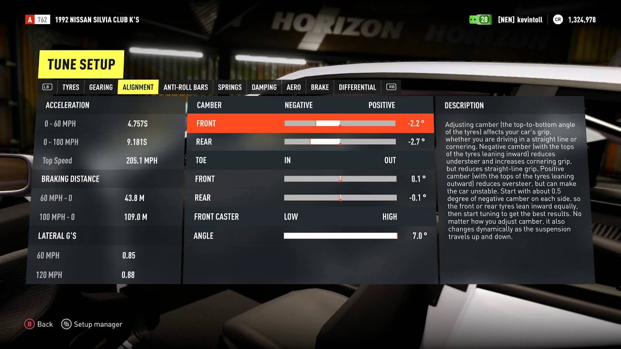 Forza Horizon 2 Drift Tune - Nissan Silvia S13