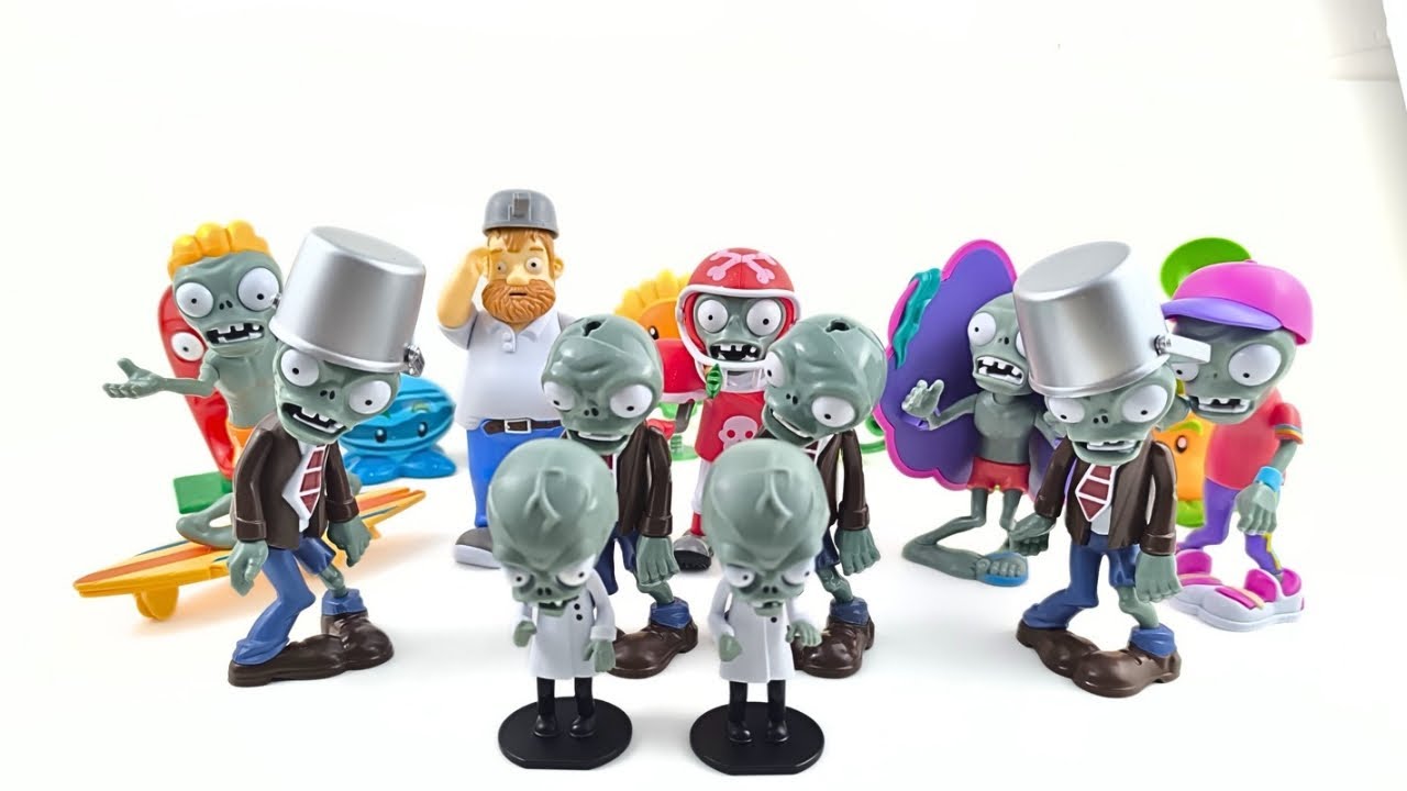 PLANTS VS ZOMBIES Toys ASMR | PVZ Toys Review | Sunflower Peashooter vs Zombies