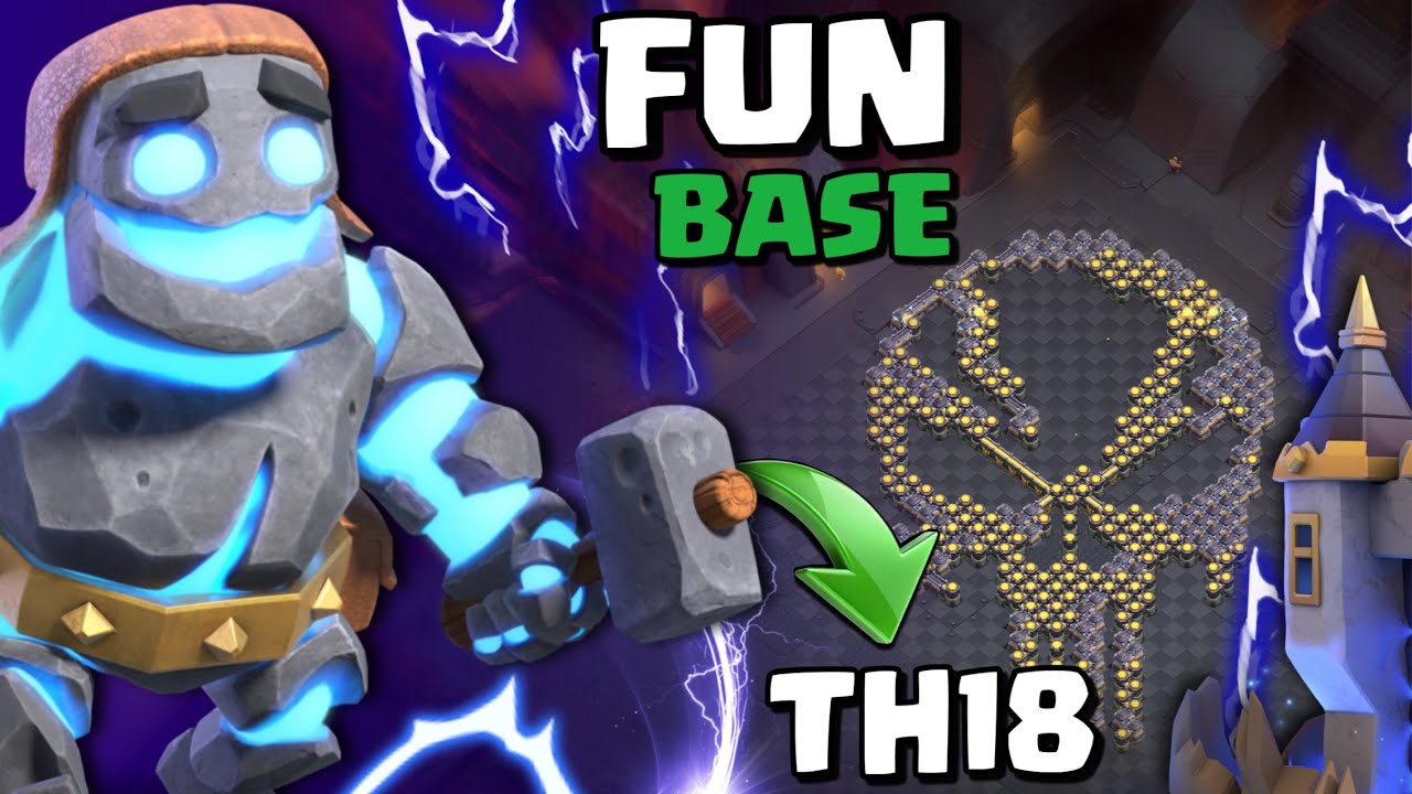TOP TH18 NEW FUN & TROLL BASES | TH18 BEST DESIGN BASES   CLASH OF CLANS