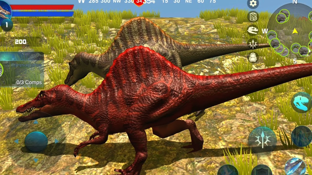 Best Dino Games - Spinosaurus Simulator Android Gameplay  Dinosaur Sim Game