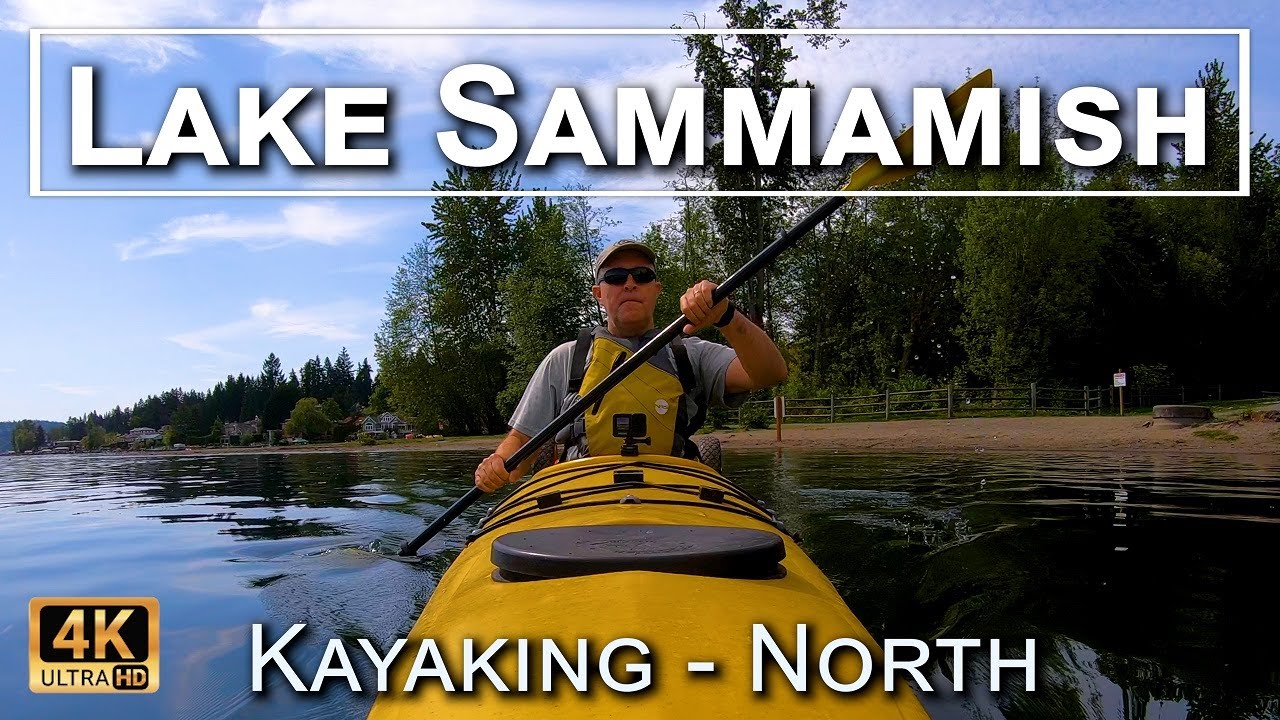 Lake Sammamish - North Kayaking in 4K UHD with Drone Aerials