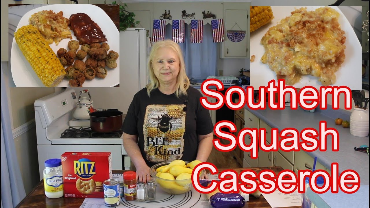 Southern Squash Casserole  --  Fresh From Our Garden  --   Marie's Favorite Recipe