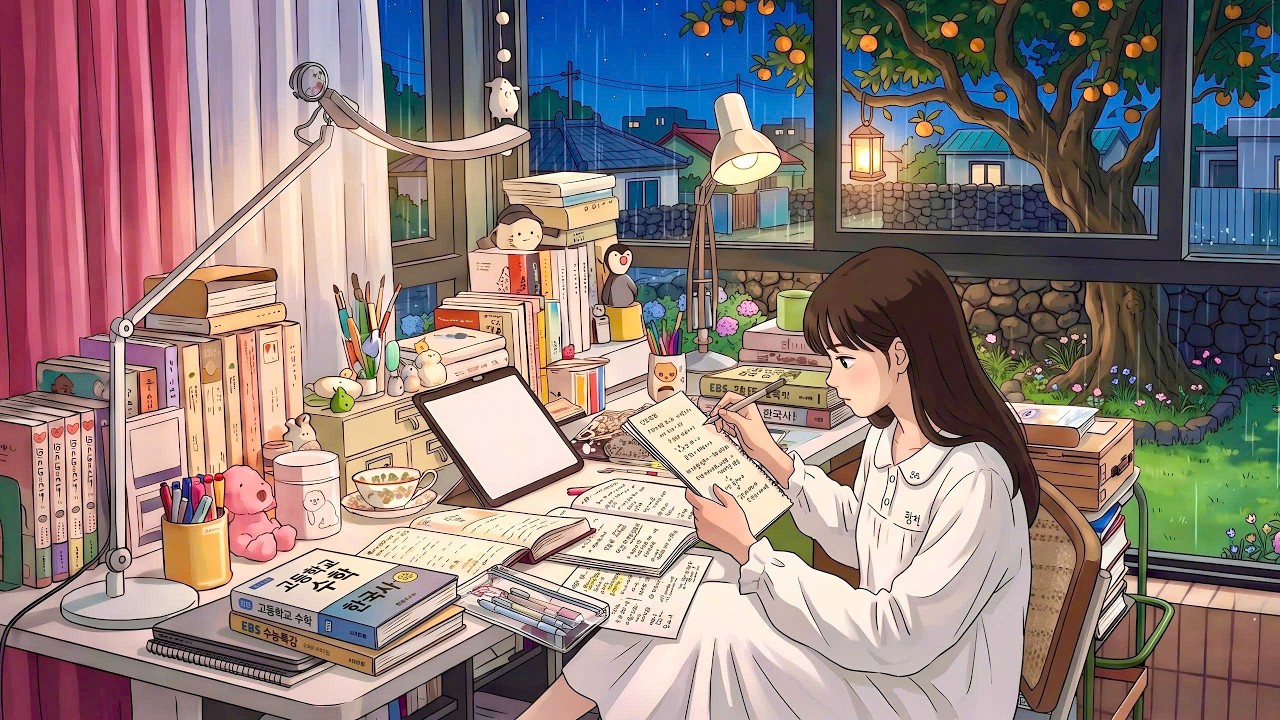 Silent Night Studying: Behind the Rain, Sunshine Will Surely Come | Ghibli Style Video