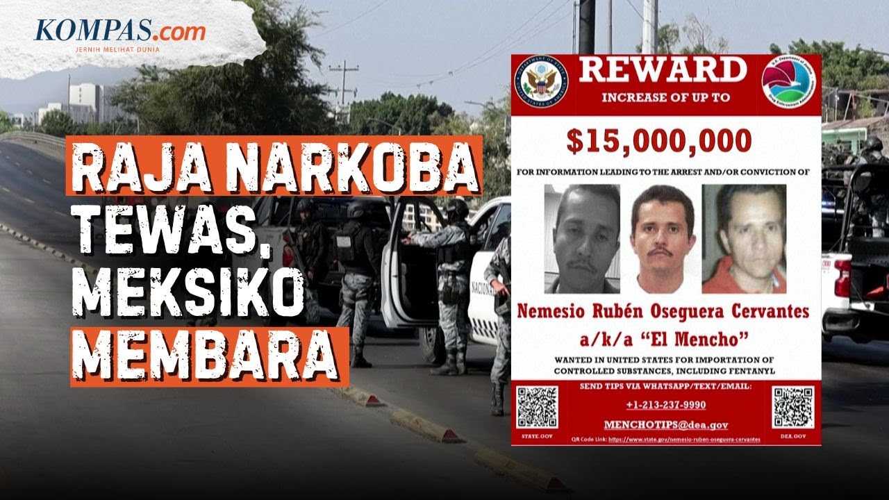 Penampakan Meksiko Membara, Operasi Militer Tewaskan Bos Kartel Narkoba 
