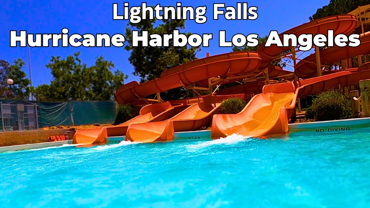 Lightning Falls at Hurricane Harbor Los Angeles POV