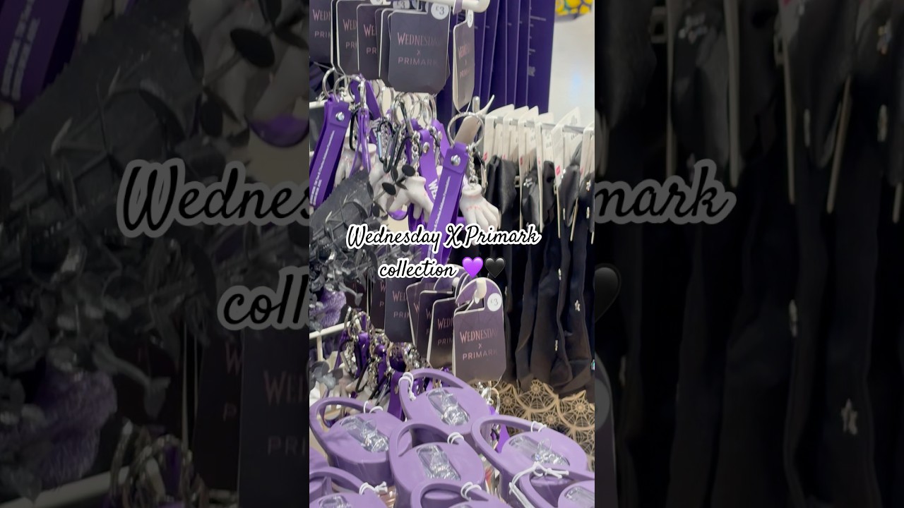 Wednesday X Primark accessories & bags 💜🖤 