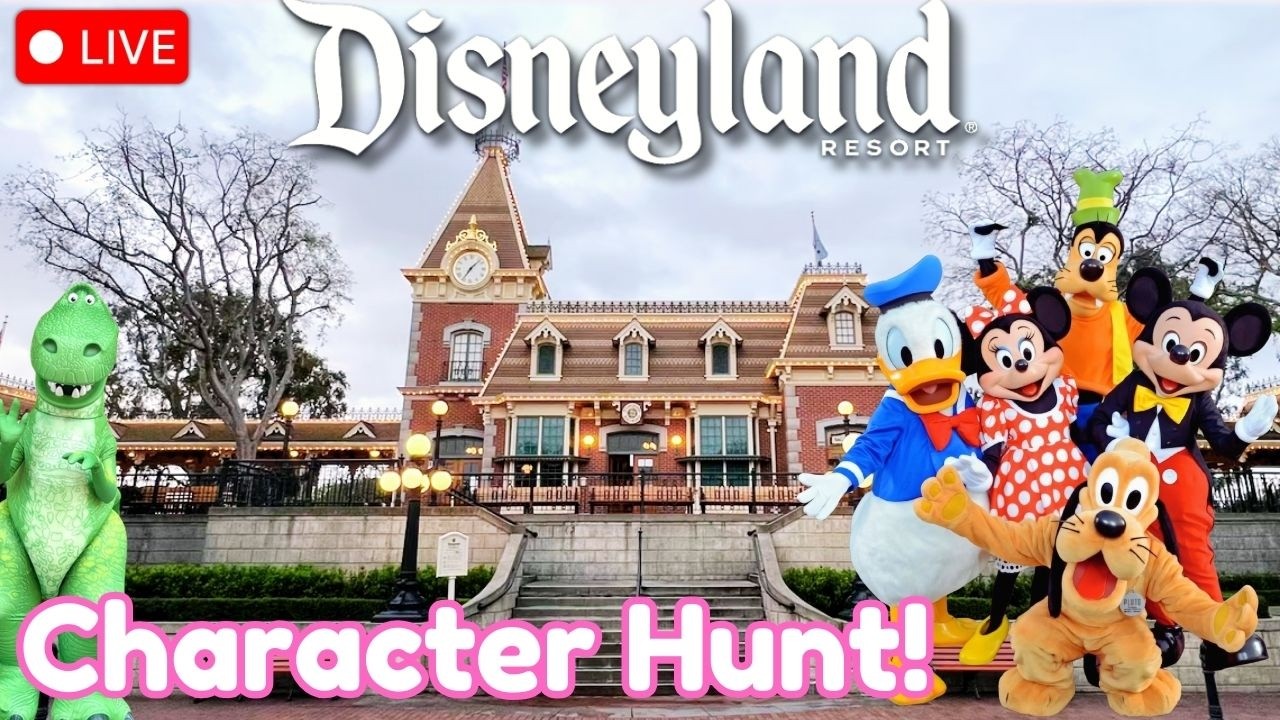 DISNEY Character Hunt at Disneyland Resort! #livestream