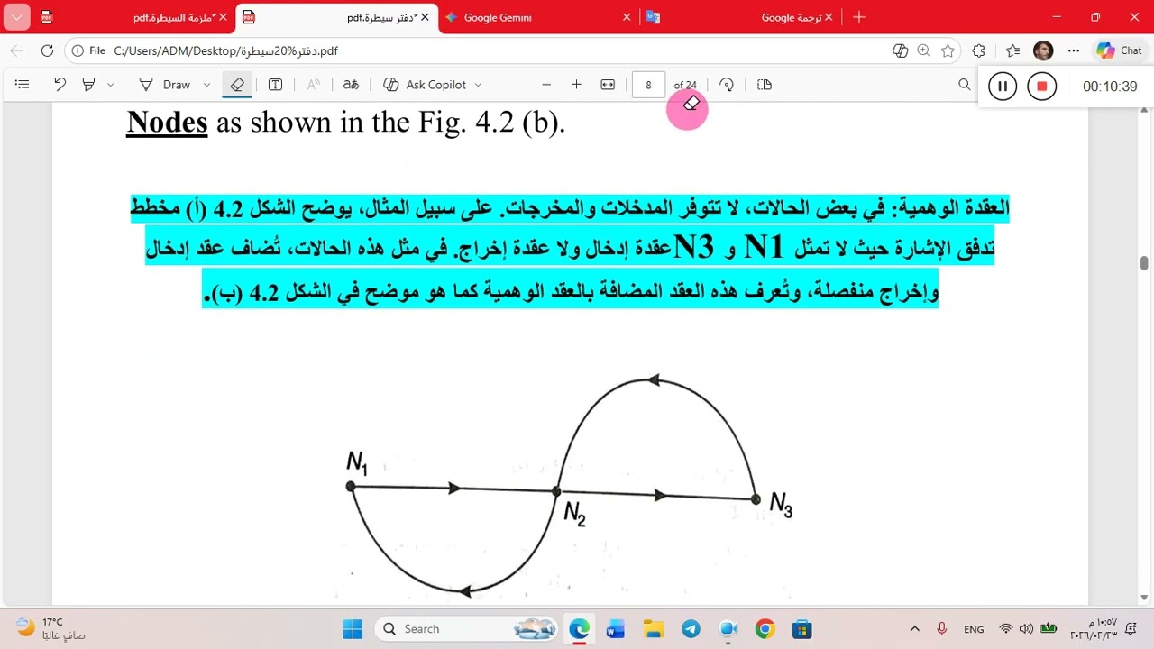 شرح كل مصطلحات Signal Flow Graph بالتفصيل - أسس سيطرة