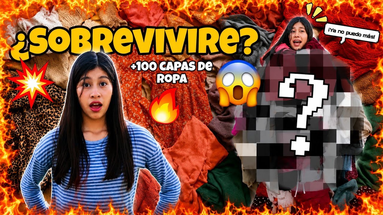 😱¡100 CAPAS de ROPA con RETOS 🥵🔥 | ALISOL🔆