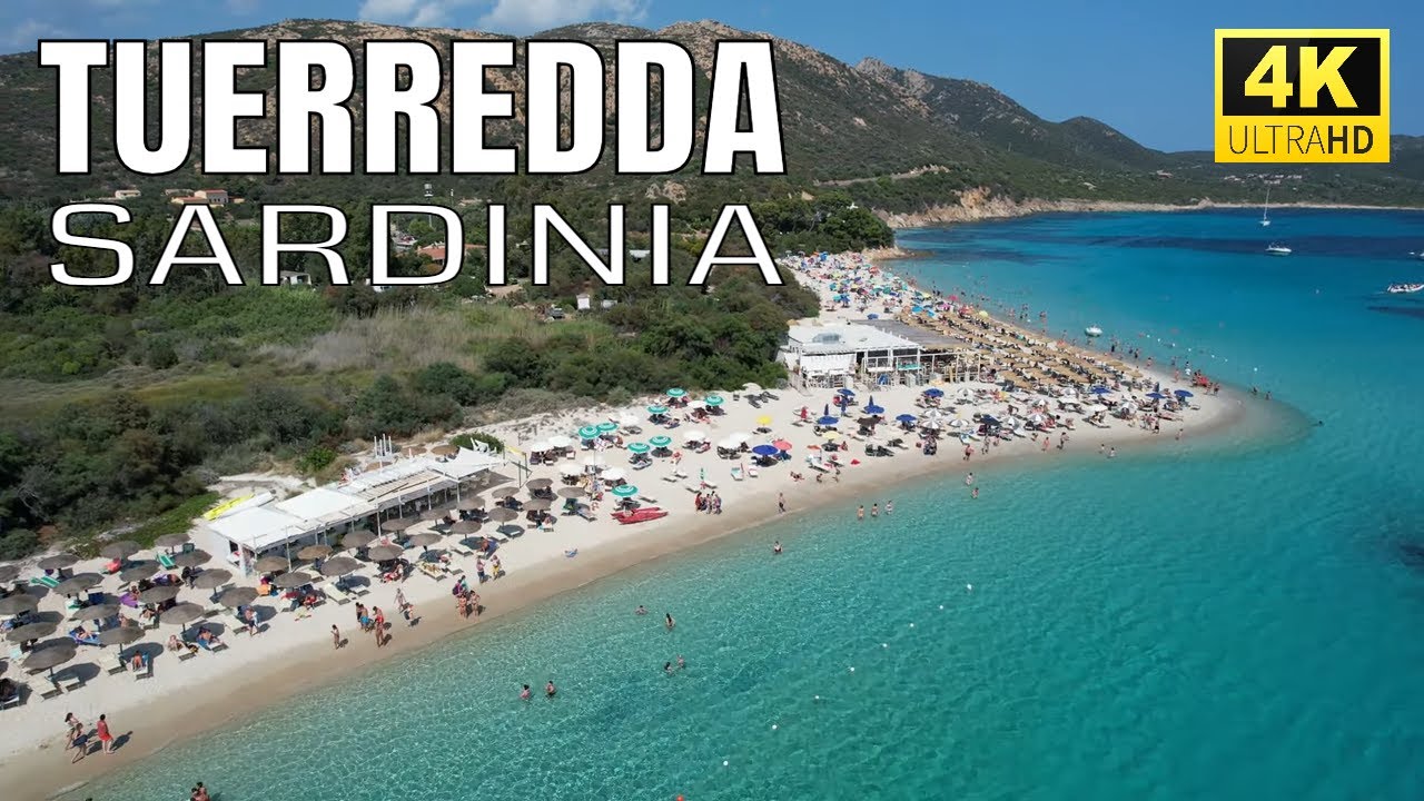 TUERREDDA Beach SARDINIA 4K 🌴 Top 10 Sardinia Beaches 🌊 Teulada ITALY Drone 27.06.2023