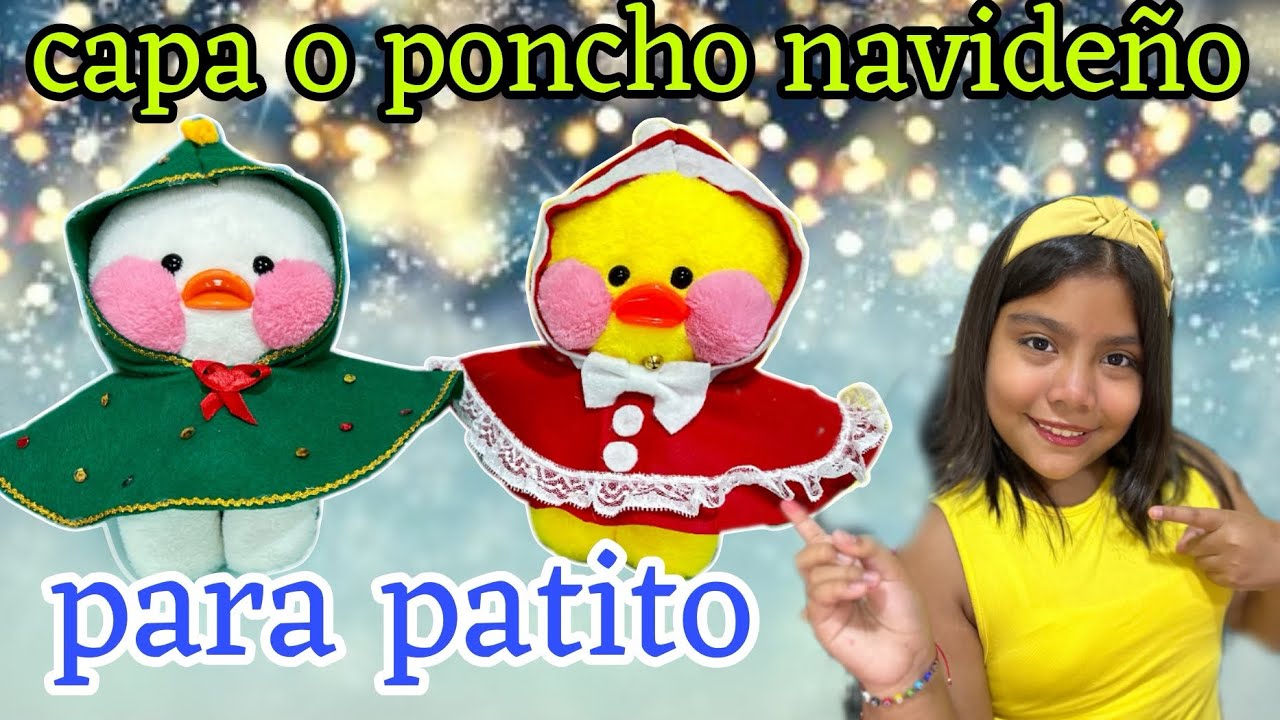Accesorios ropa para #patito  #lalafanfan capa o poncho navideño