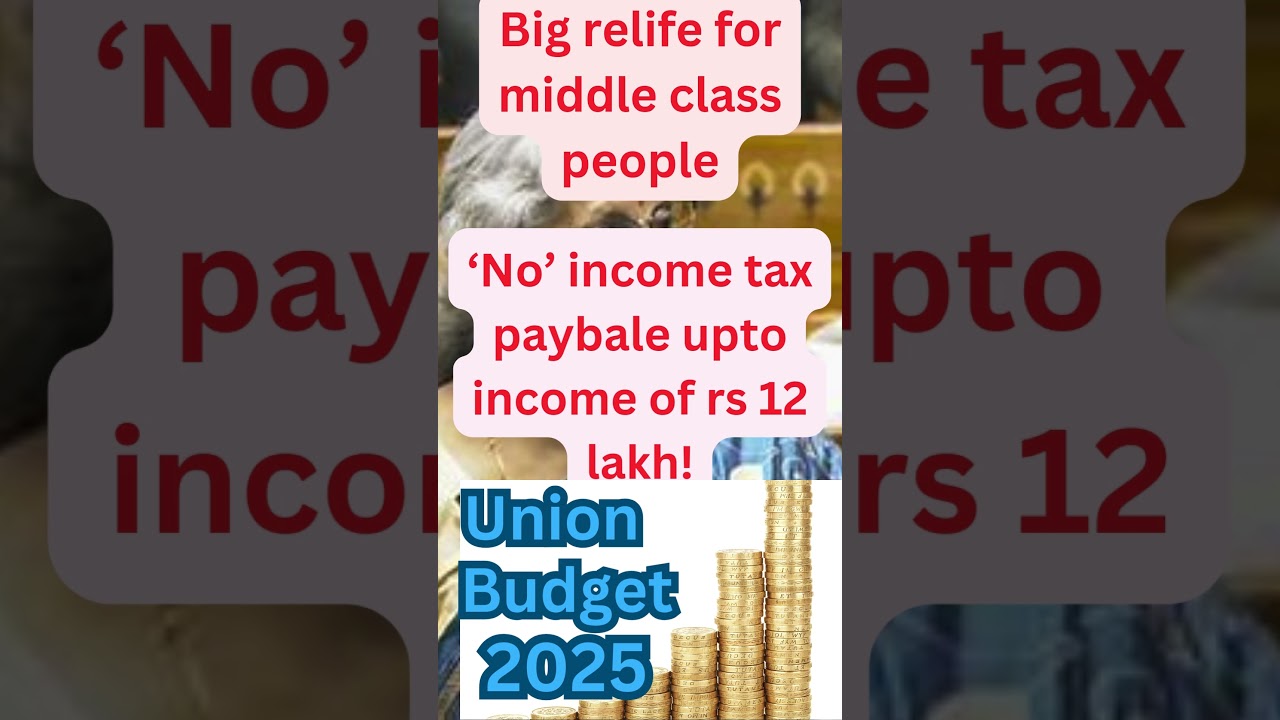 Union budget 2025# big relief for middle class