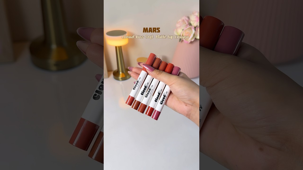 Mars New Cloud Kiss Matte Lip Crayon 💕✨ #lipstick #makeup #shorts