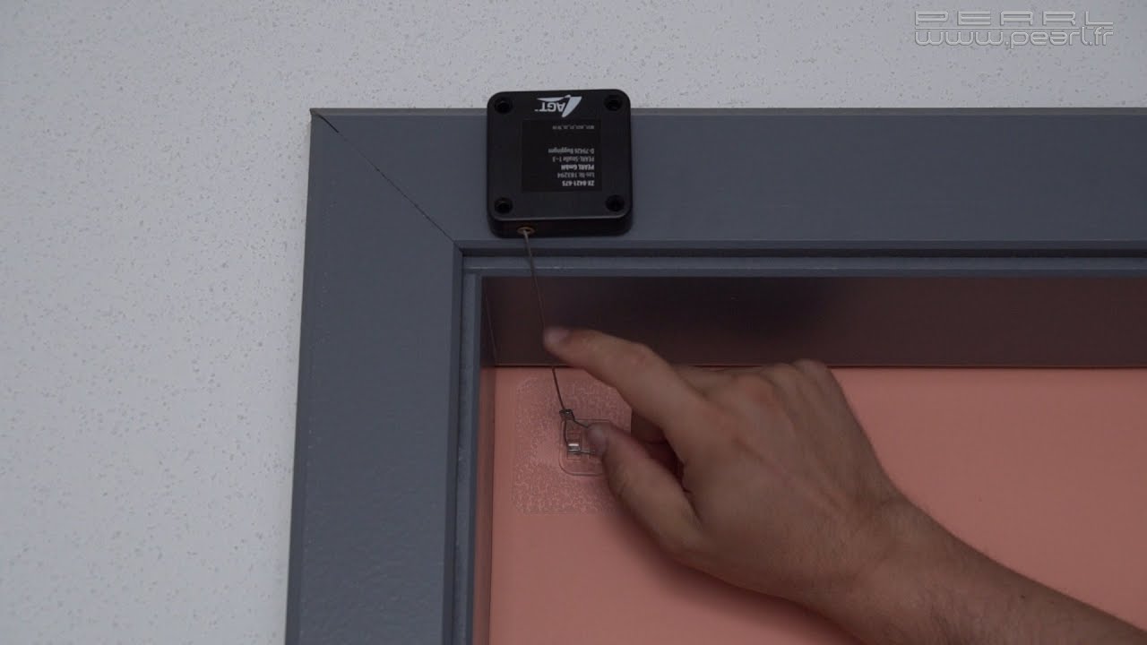 2 ferme-portes automatiques avec cordon coulissant - coloris noir AGT [PEARLTV.FR]