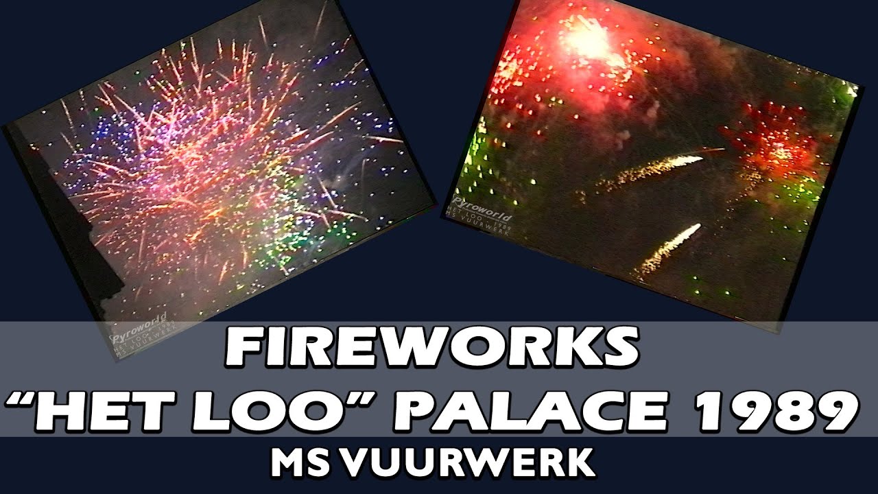 Vuurwerk Paleis Het Loo 1989 - Fireworks at The Loo Palace - Apeldoorn - MS Vuurwerk