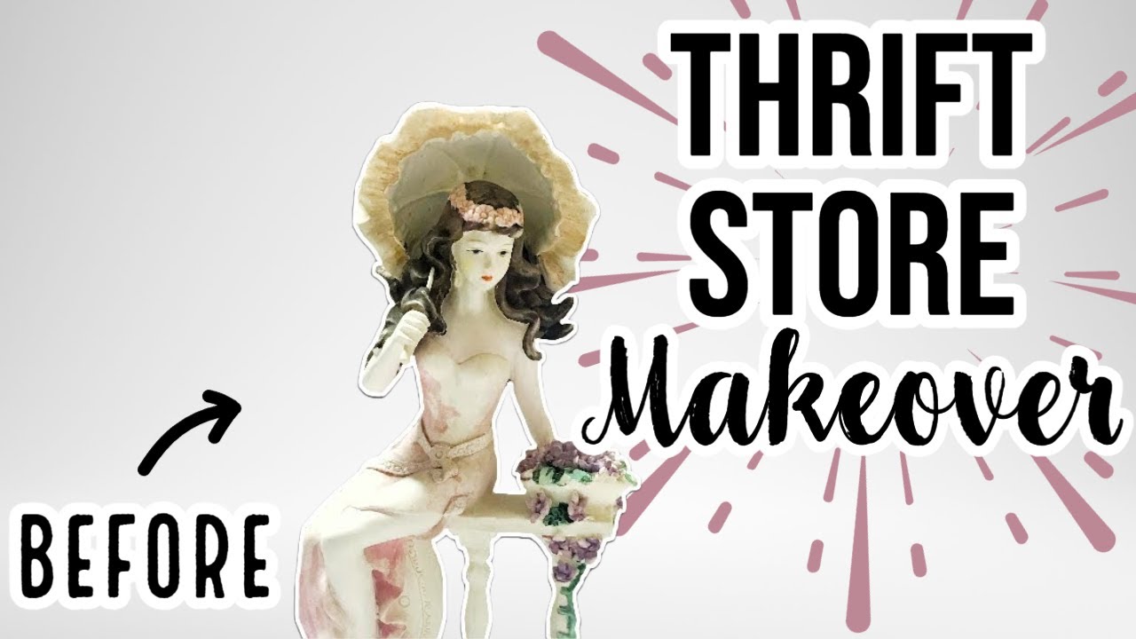 THRIFT STORE makeover | Transforming STATUES into ART | 