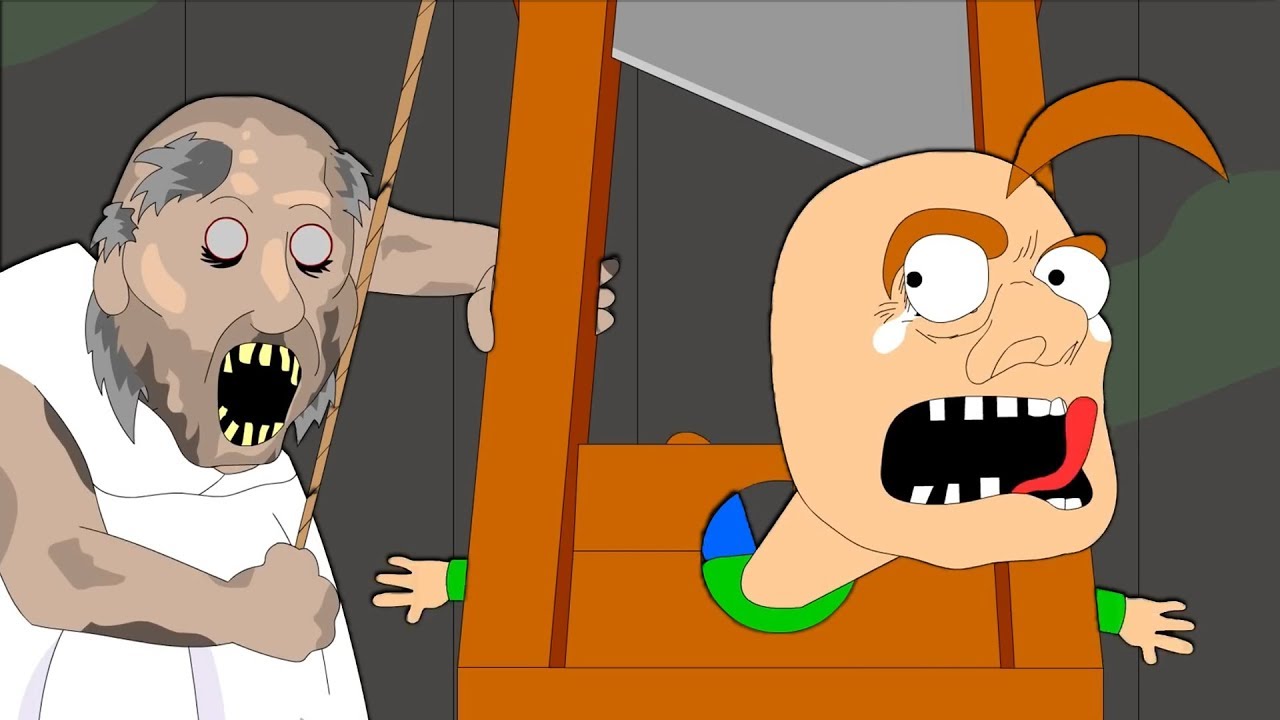 BALDI IS HAVING A VERY BAD DAY AT GRANNY'S! (Will he lose his head?!) | Granny vs Baldi Animation