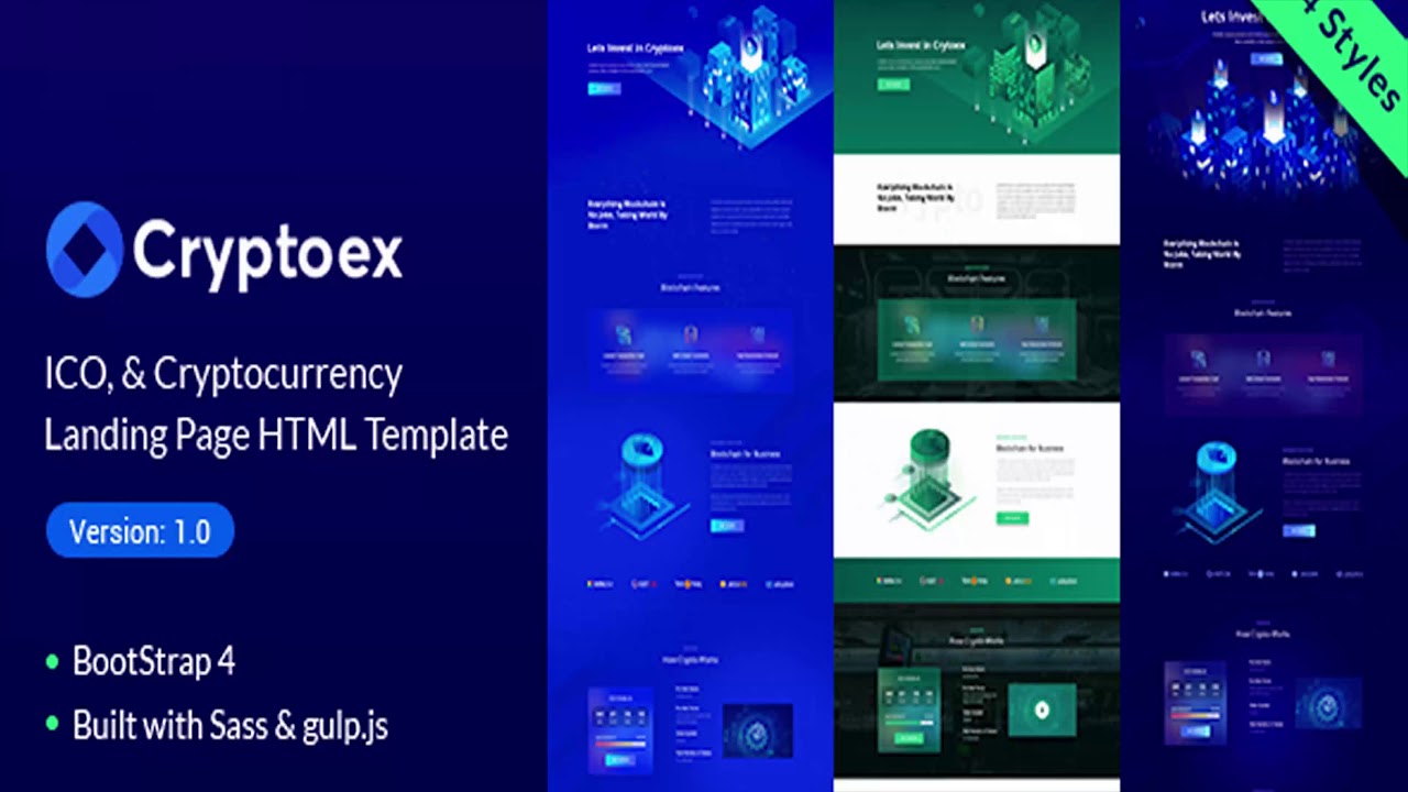 Trypto ICO and Cryptocurrency Landing Page HTML Template | Themeforest Website Templates and Themes