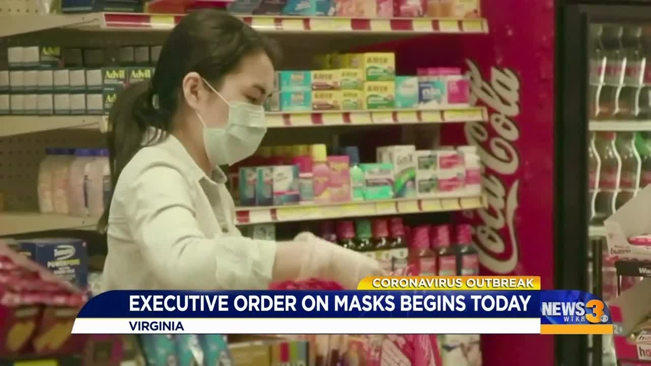 Executive order on masks in Virginia begins Friday