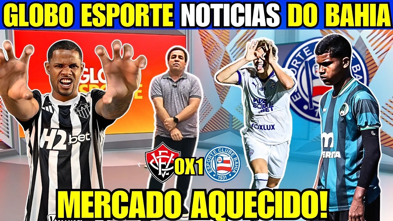 GLOBO ESPORTE BA ESQUADRÃO NÃO PARA DE REFORÇAR A BASE, DEL É OVACIONADO E JÚNIOR DO SANTOS NO RADAR