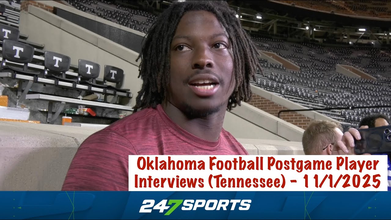 Oklahoma Football Postgame Player Interviews (OU 33 Tennessee 27) - 11/1/2025