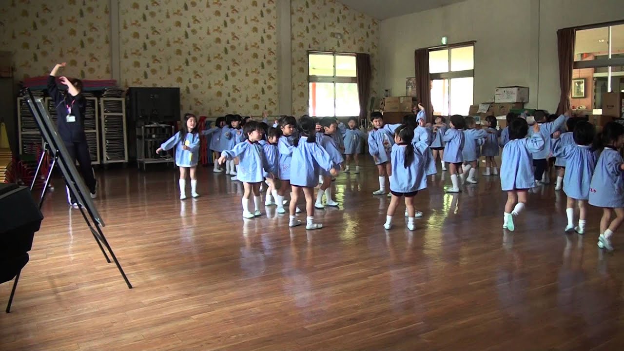 芽生え幼稚園リトミック教室　すみれ組　即時反応