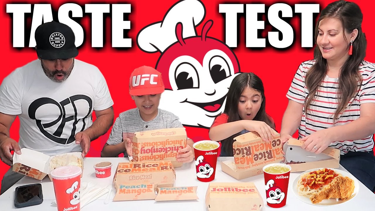 Дегустация филиппинского фастфуда Jollibee | Американские дети впервые пробуют завтрак Jollibee
