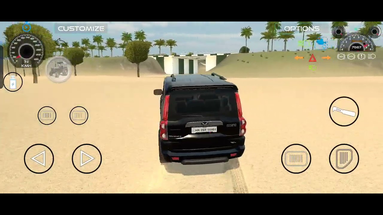 कालू ने चलाई स्कॉर्पियो ट्रेन पर 