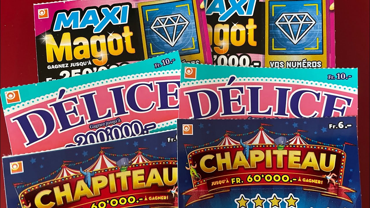 Maxi magots délices et chapiteau de la loterie suisse romande