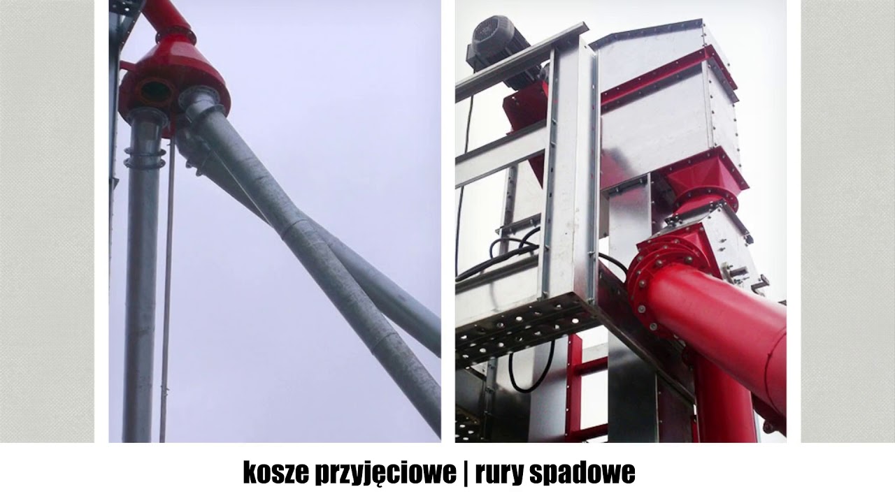Przenośnik kubełkowy przenośnik redlerowy kosz przyjęciowy Kruszyna Kbks Poland