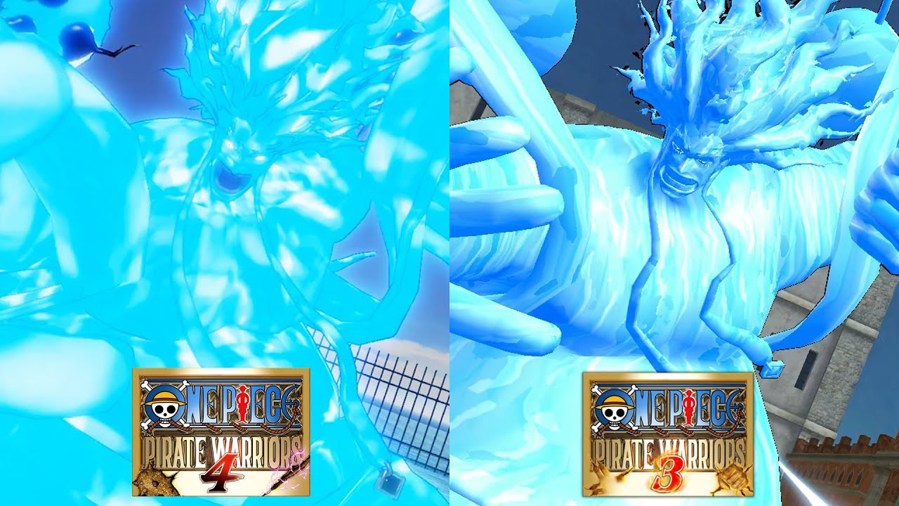 Eneru Moveset Comparison (DLC) - One Piece Pirate Warriors 3 Vs One Piece Pirate Warriors 4