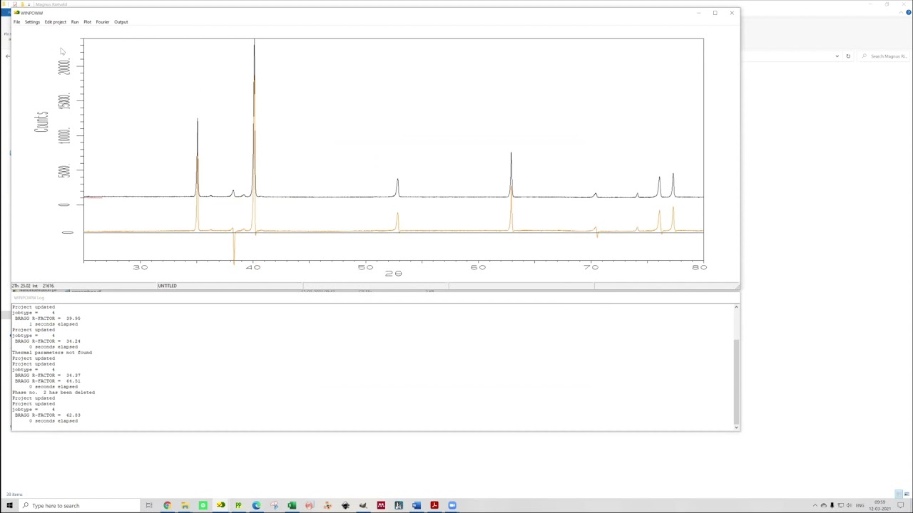 Introduction to Rietveld refinements with WinPoww - shared examples and data - published results.