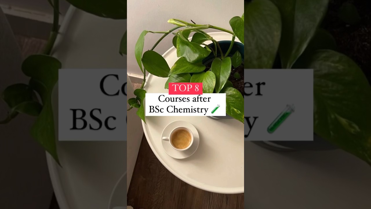 TOP 8 Courses after BSc Chemistry 🧪 #shortsfeed