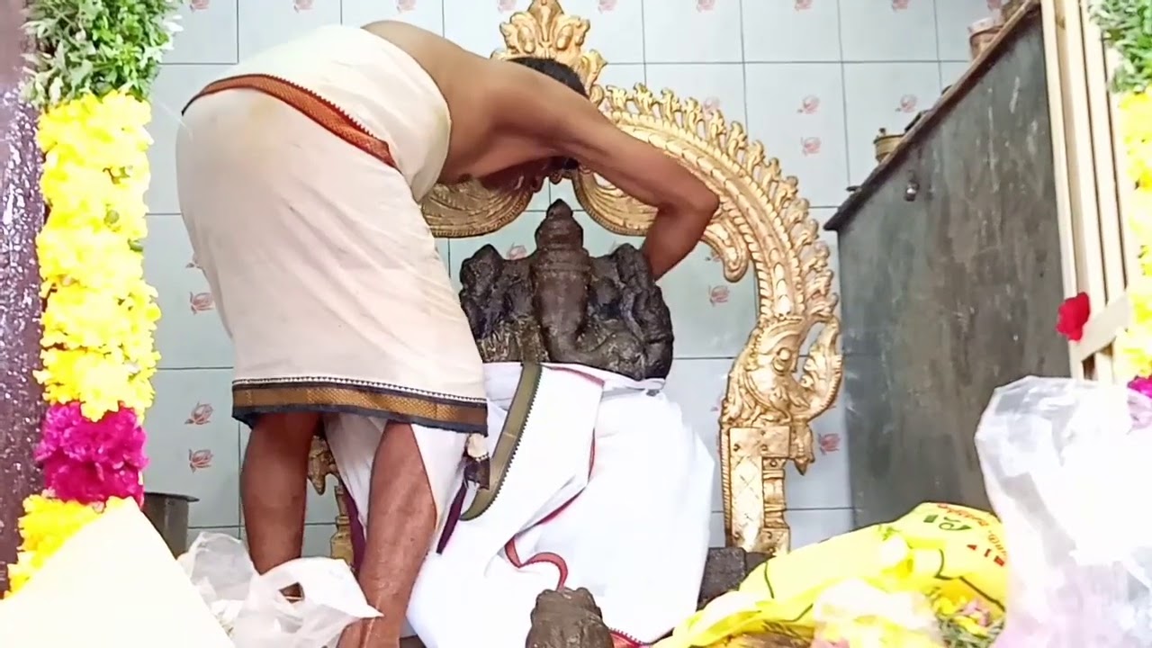 VINNAYAGAR POOJA விநாயகர் சதுர்த்தி அபிஷேகம்  Chithi vinayagar pudukottai  Thoothukudi district