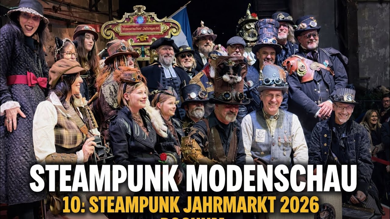 Steampunk Modenschau 2026 Bochum | 17. Historischer Jahrmarkt & 10. Steampunk Jahrmarkt Bochum 2026