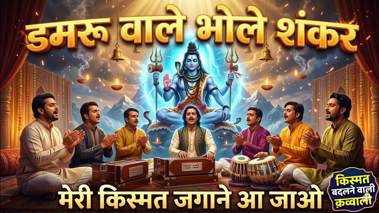 डमरू वाले मेरे भोले शंकर 🙏 | जो सुनेगा उसकी बिगड़ी बन जाएगी | New Shiv Qawwali