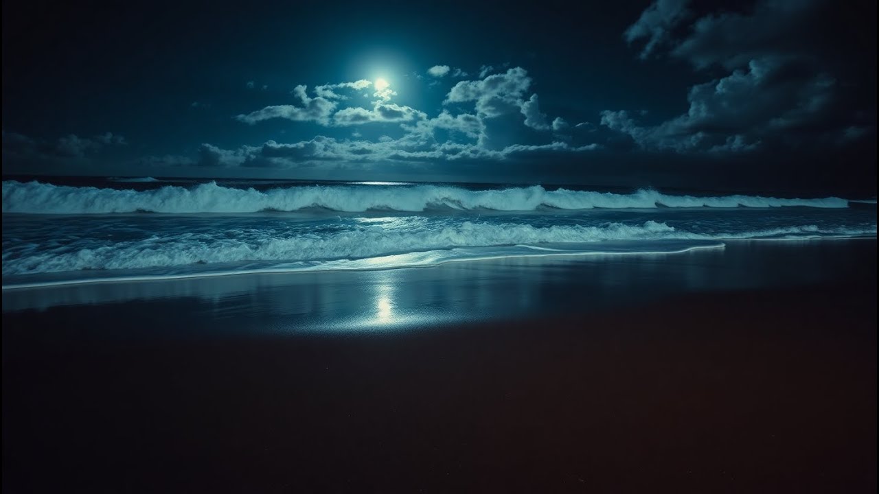Gentle Waves Touching the Sand – Calming Ocean Sounds for Sleeping, Relaxing, and Healing