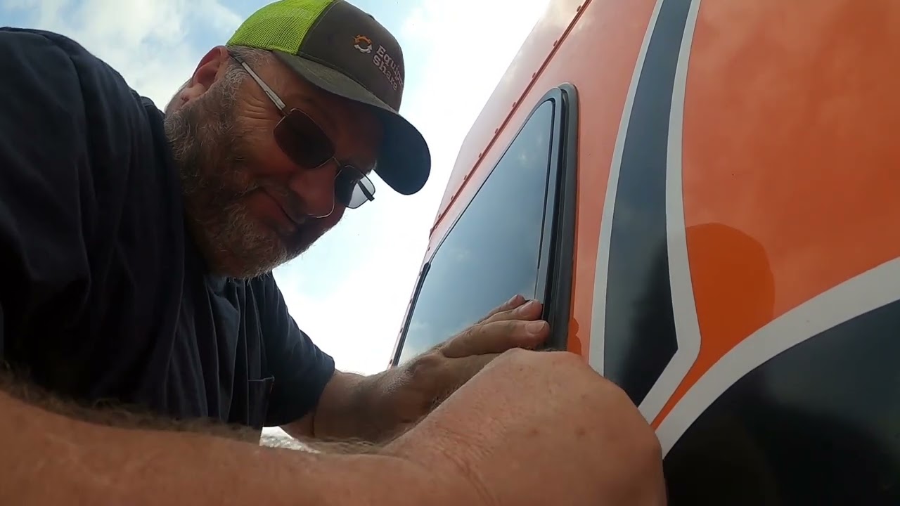 REPLACING SLEEPER WINDOW ON PETERBILT