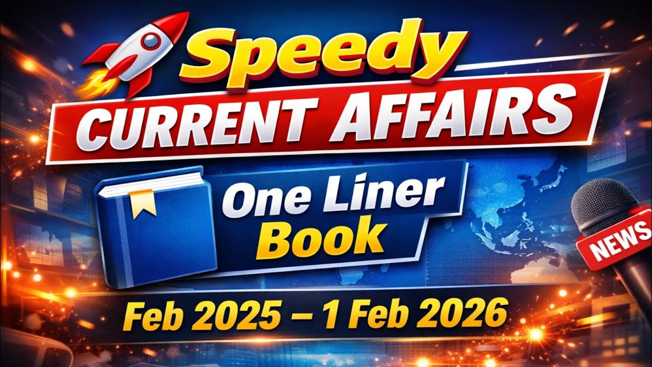 CURRENT AFFAIRS ONELINER 2026 | FEBRUARY MONTH SPD CURRENT AFFAIRS GK | JANUARY CURRENT AFFAIRS ||