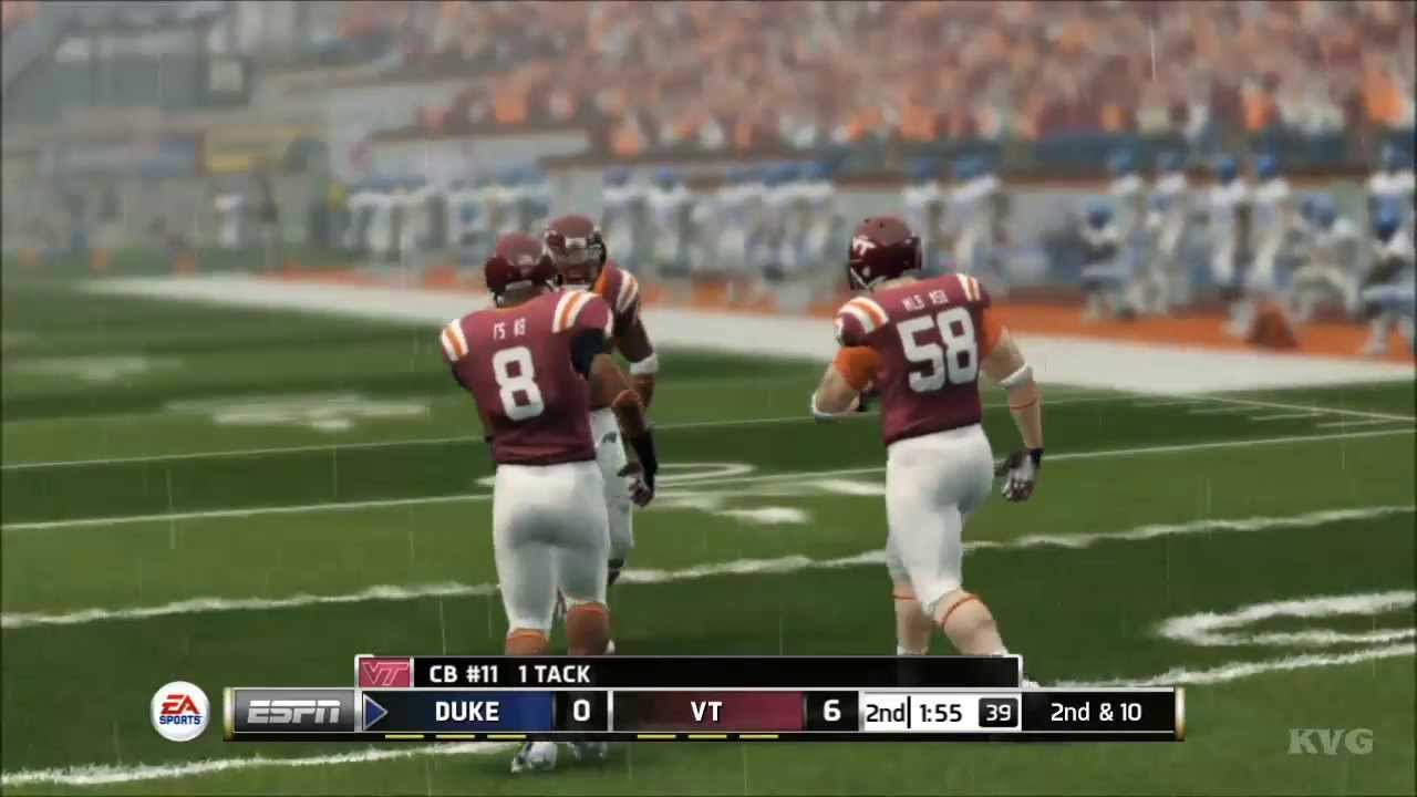 NCAA Football 14 - Duke vs. Virginia Tech Gameplay [HD]