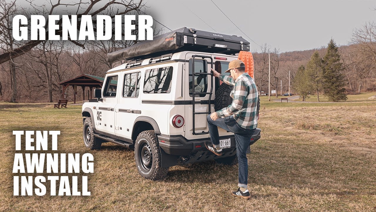 This BRAND NEW Ineos Grenadier Gets Overland Ready - Roof Top Tent and Awning Install