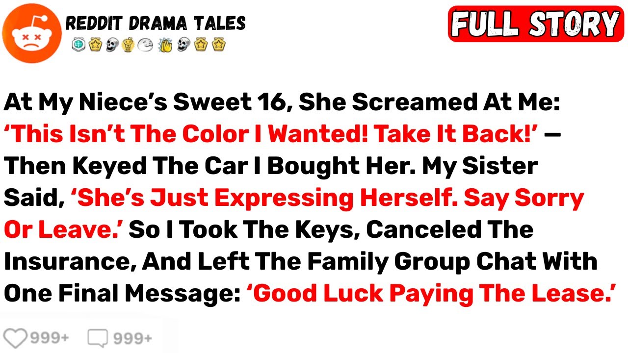 At My Niece’s Sweet 16, She Screamed at Me: ‘This Isn’t the Color I Wanted... - Best Reddit Stories