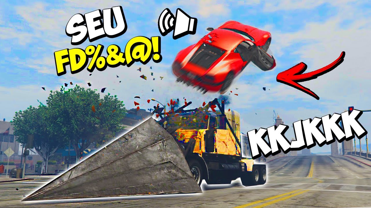 IRRITEI os JOGADORES com CAMINHÃO RAMPA no GTA RP